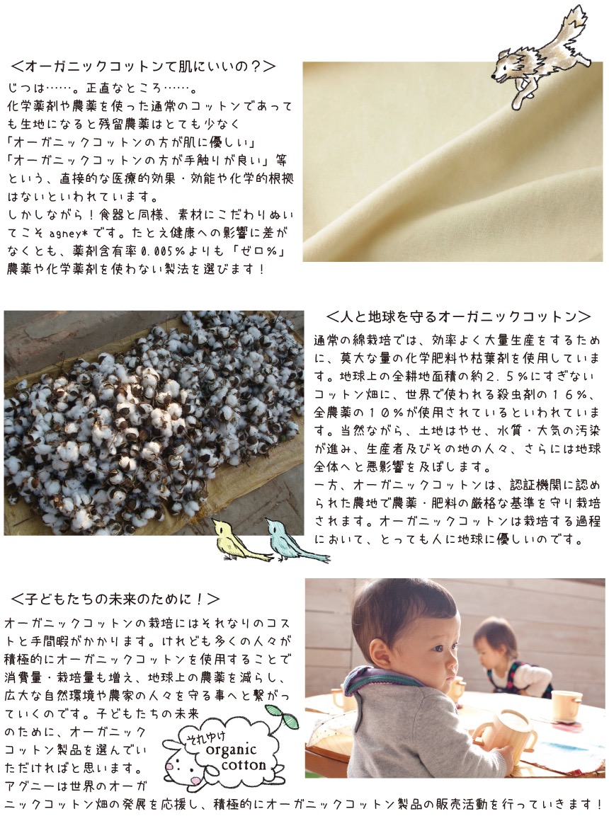 オーガニックコットンについて