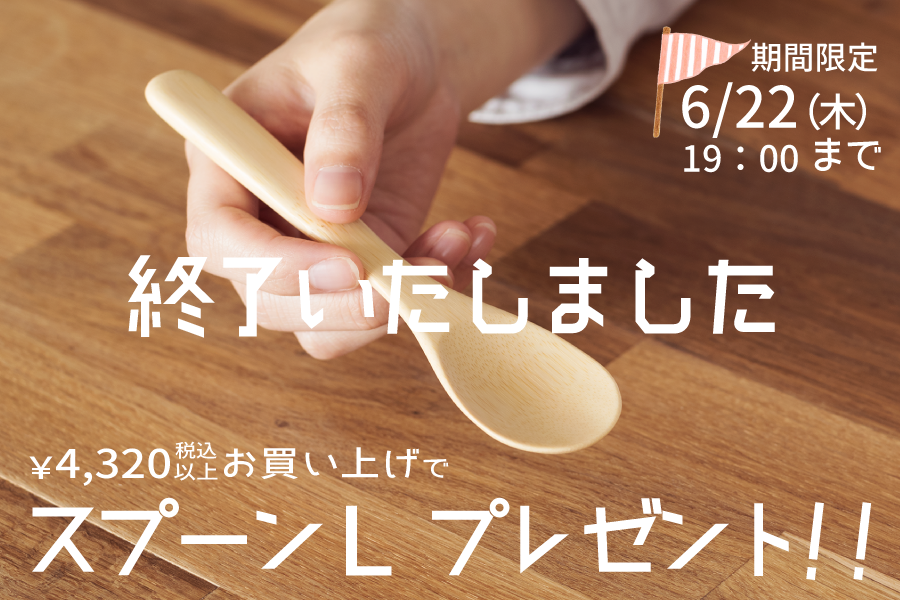 スプーンLプレゼント!